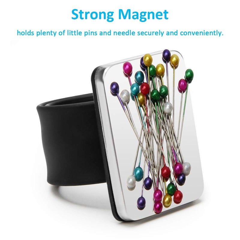 Coitak Magnetic Pin Holder Wrist Band, Magnetic Wrist Sewing Pincushion with Wristband for Sewing, 1 Replacement Wristband - Image 4